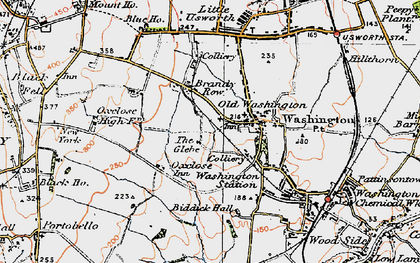 Old map of Glebe in 1925