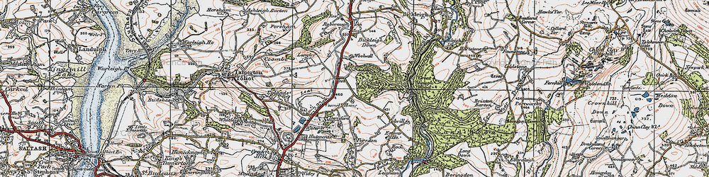 Old map of Glenholt in 1919