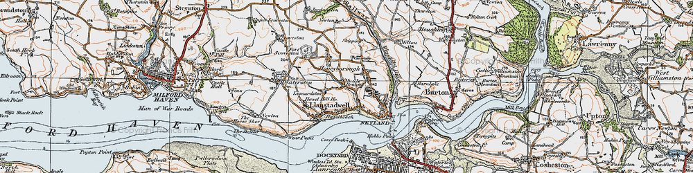 Old map of Glenowen in 1922