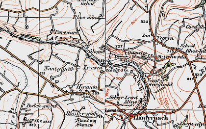 Old map of Glogue in 1922