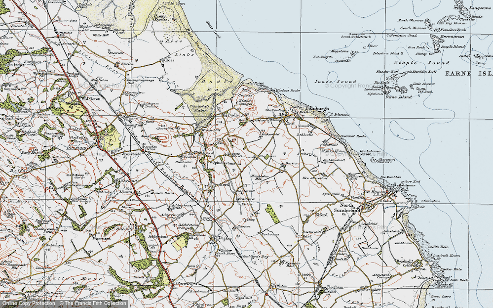 Old Map of Glororum, 1926 in 1926