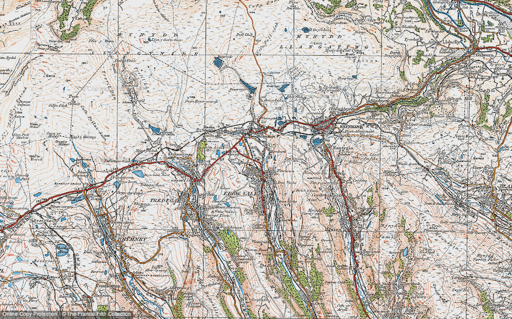 Old Map of Glyncoed, 1919 in 1919