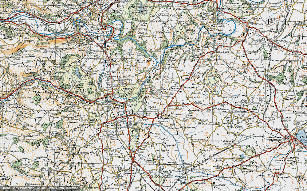 Old Map of Glynmorlas, 1921 in 1921