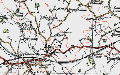 Old map of Gnosall in 1921