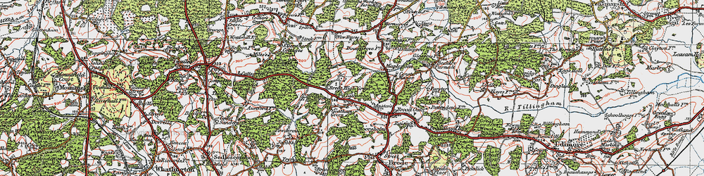 Old map of Goatham Green in 1921