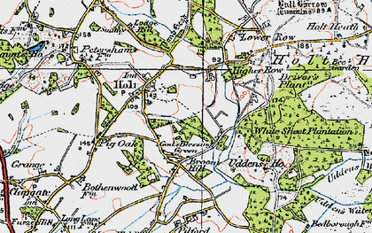 Old map of God's Blessing Green in 1919