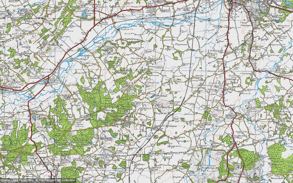 Old Map of Goddard's Green, 1919 in 1919