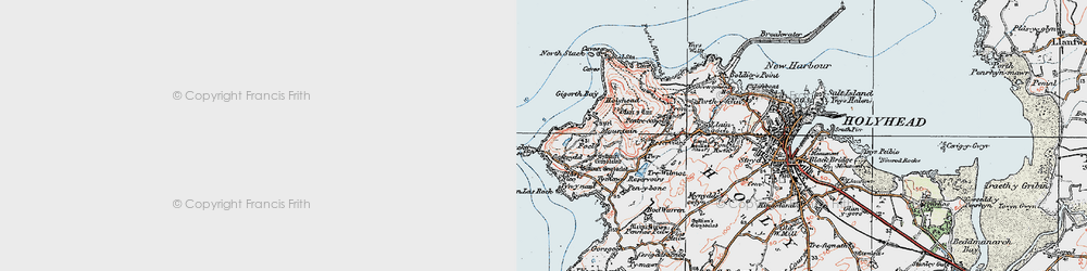 Old map of Goferydd in 1922
