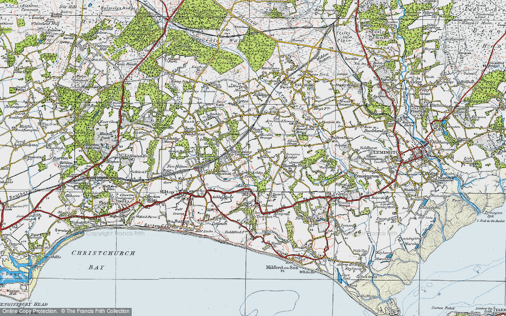 Old Map of Golden Hill, 1919 in 1919