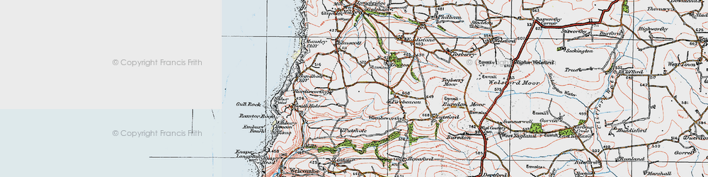 Old map of Golden Park in 1919