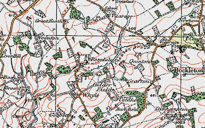 Old map of Golder Field in 1920