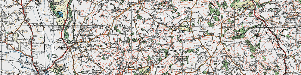 Old map of Golder Field in 1920