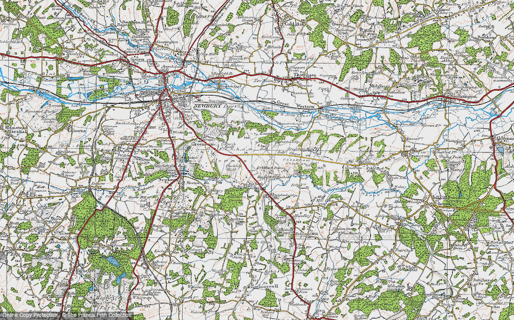Old Map of Goldfinch Bottom, 1919 in 1919