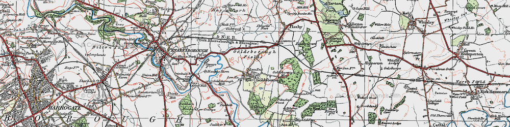 Old map of Avenue Ho in 1925