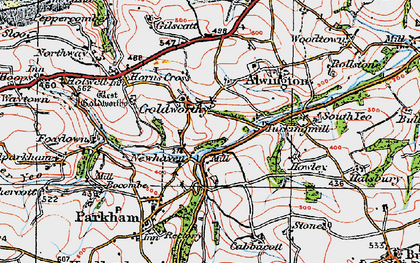 Old map of Goldworthy in 1919