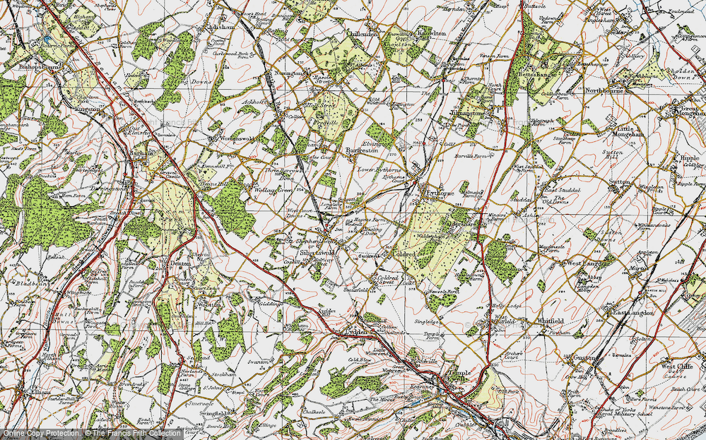 Old Map of Golgotha, 1920 in 1920