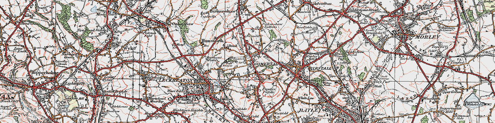 Old map of Gomersal in 1925