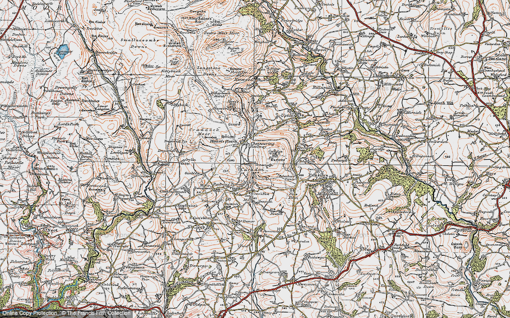 Old Map of Gonamena, 1919 in 1919
