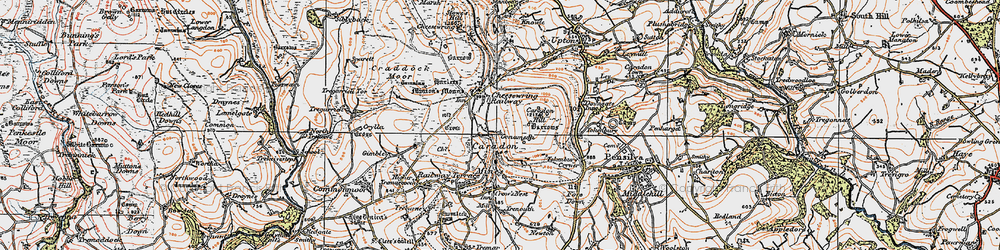 Old map of Gonamena in 1919
