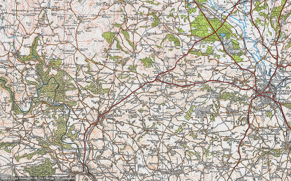 Old Map of Goodstone, 1919 in 1919