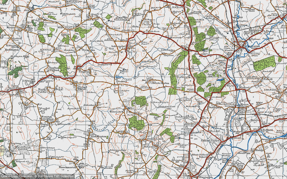 Old Map of Goom's Hill, 1919 in 1919