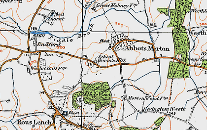 Old map of Goom's Hill in 1919