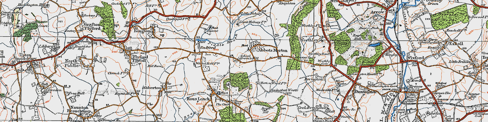 Old map of Goom's Hill in 1919