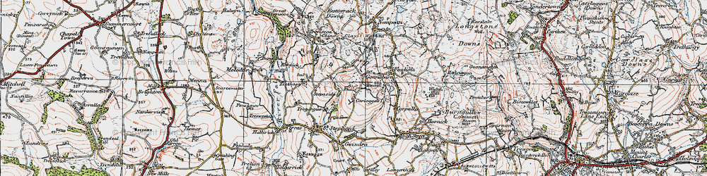 Old map of Goonabarn in 1919