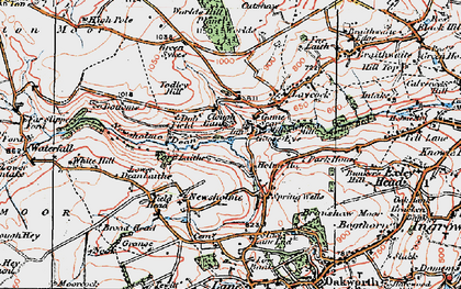 Old map of Goose Eye in 1925