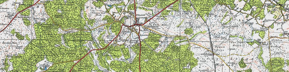 Old map of Goose Green in 1919