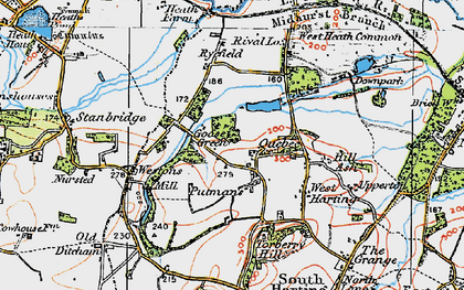 Old map of Goose Green in 1919