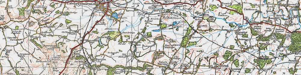 Old map of Goose Green in 1919