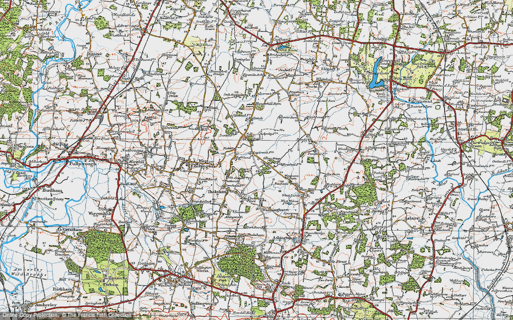 Old Map of Goose Green, 1920 in 1920