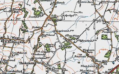 Old map of Goose Green in 1920
