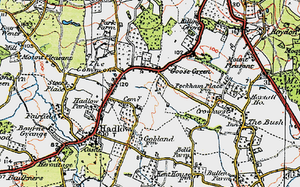 Old map of Goose Green in 1920
