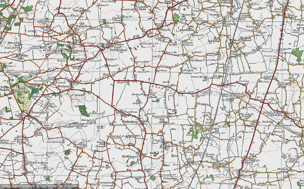 Old Map of Goose Green, 1921 in 1921