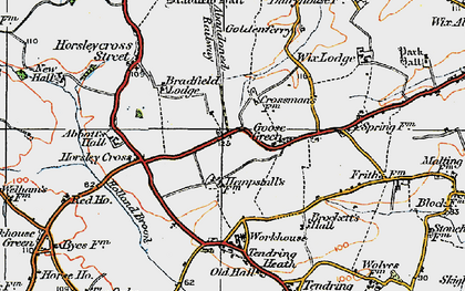 Old map of Goose Green in 1921