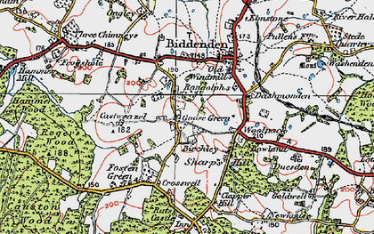 Old map of Birchley Ho in 1921