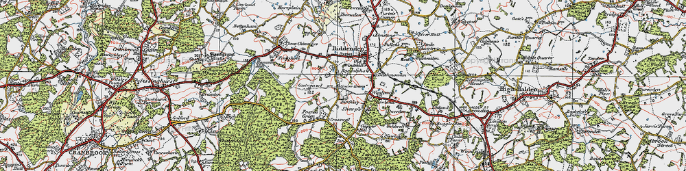 Old map of Birchley Ho in 1921
