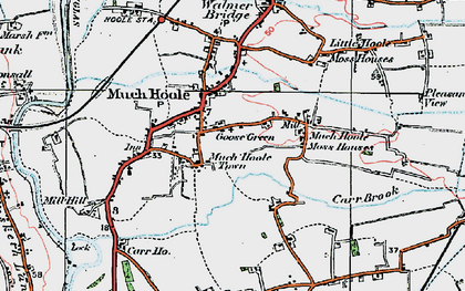 Old map of Goose Green in 1924