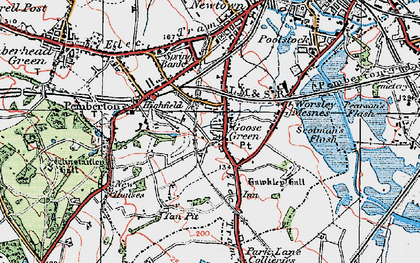 Old map of Goose Green in 1924