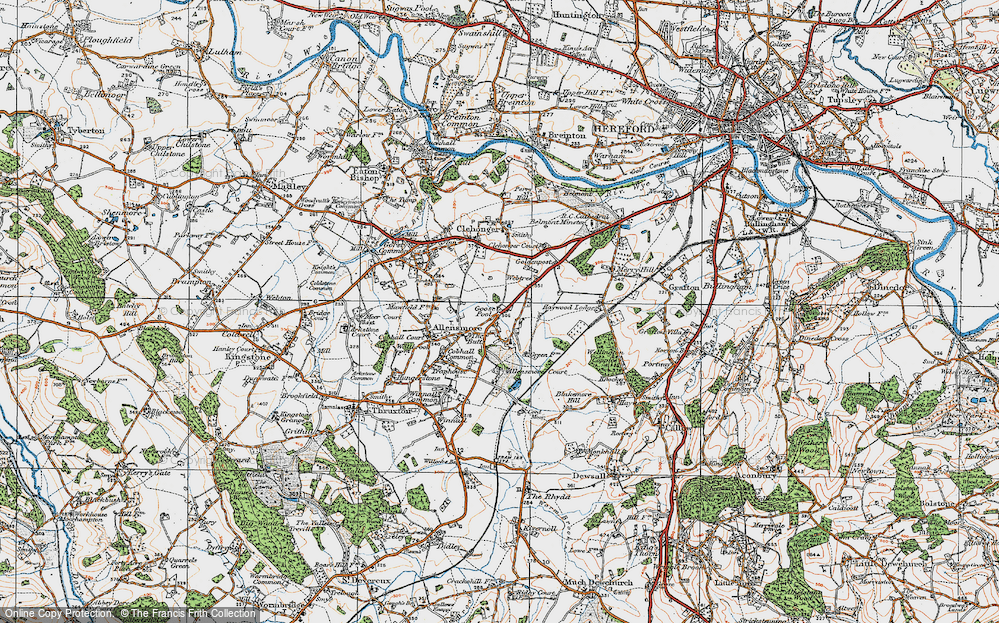 Old Map of Goose Pool, 1920 in 1920