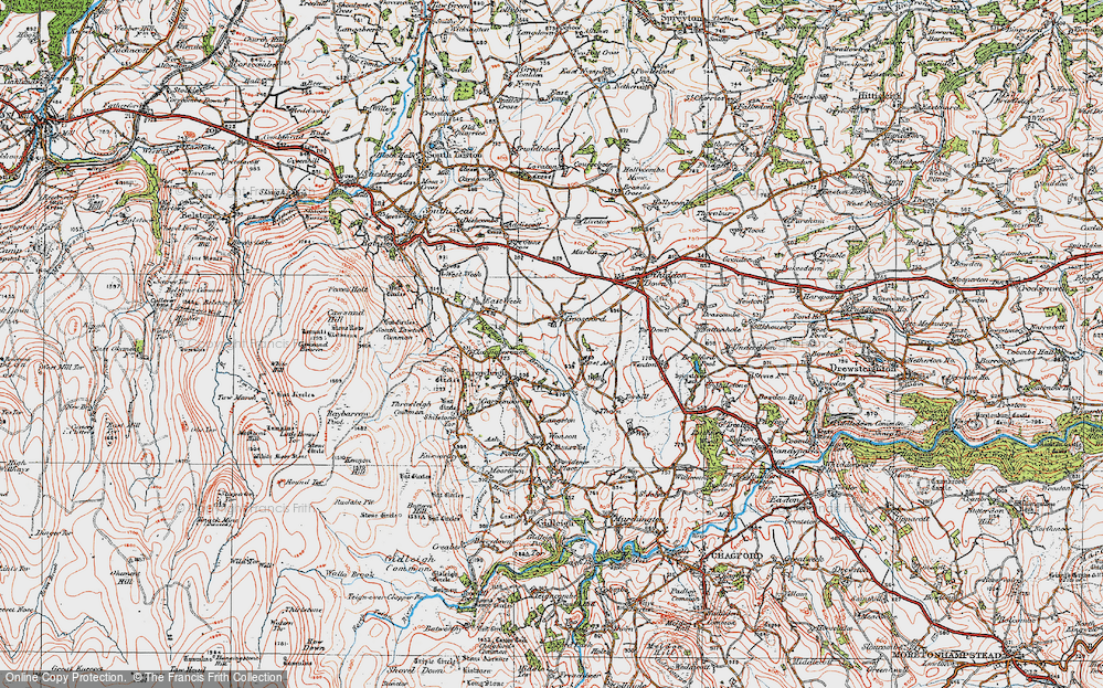 Old Map of Gooseford, 1919 in 1919