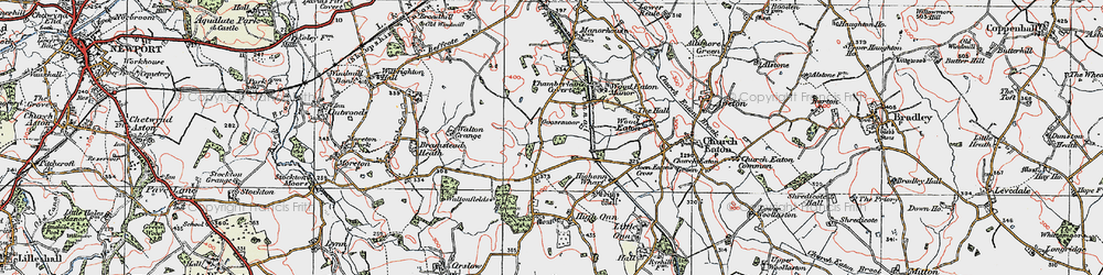 Old map of Goosemoor in 1921