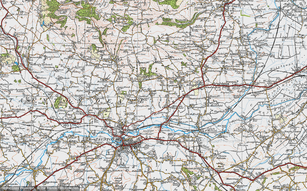Old Map of Goosenford, 1919 in 1919
