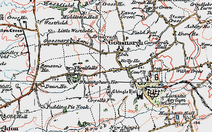 Old map of Westfield Brook in 1924