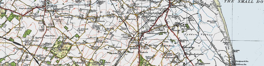 Old map of Gore in 1920