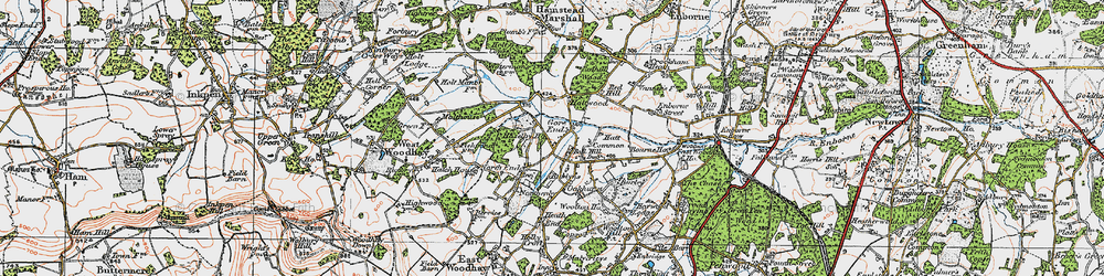 Old map of Gore End in 1919