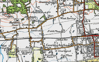 Goring By Sea 1920 Pop717755 Index Map 