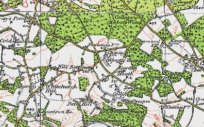 Old map of Almhouses, The in 1919
